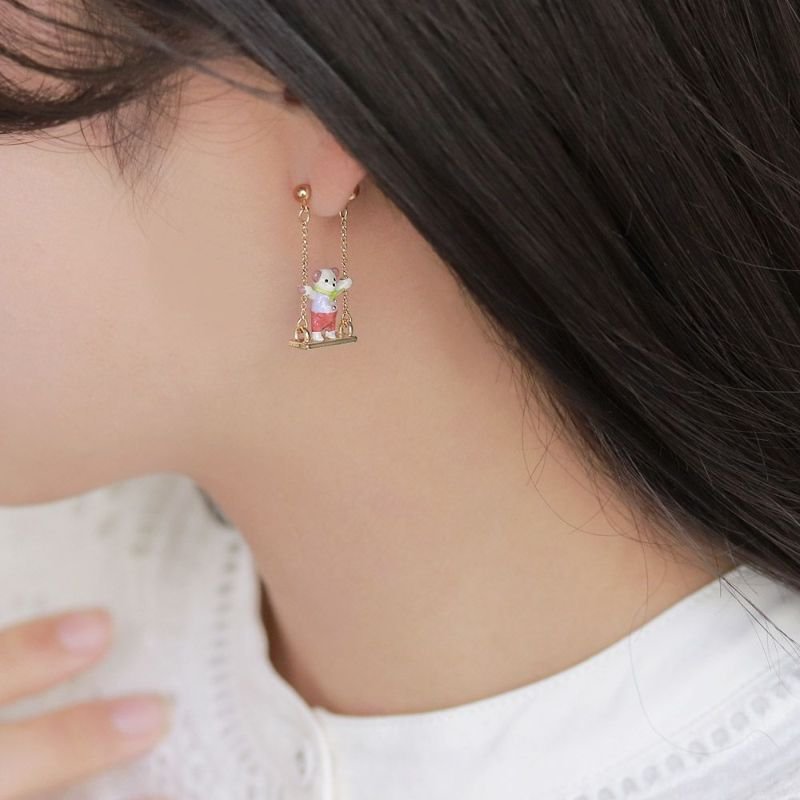 Little Bear Swing Earrings - Osewaya