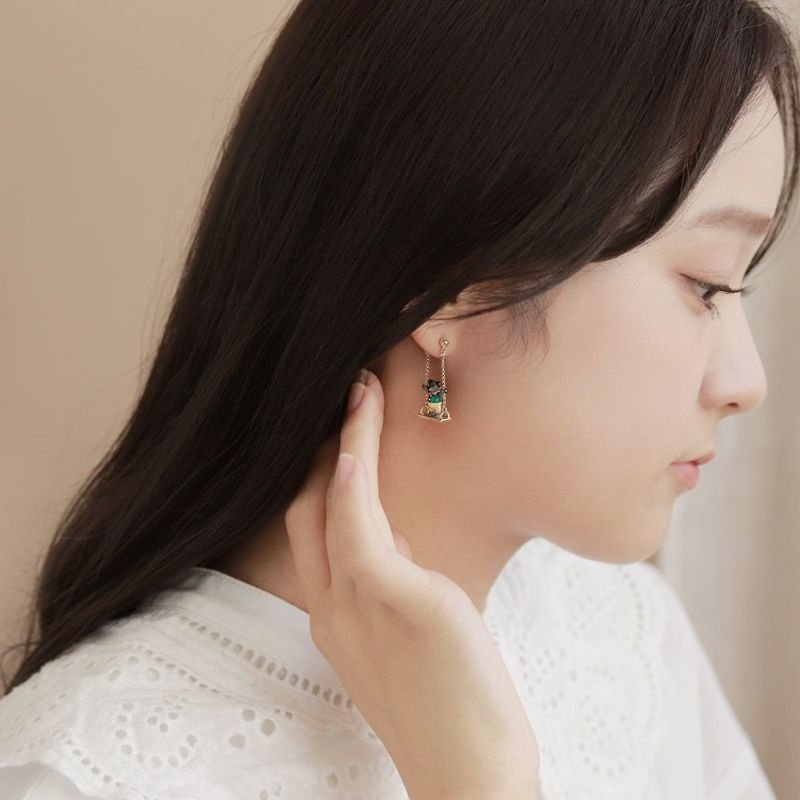 Little Bear Swing Earrings - Osewaya