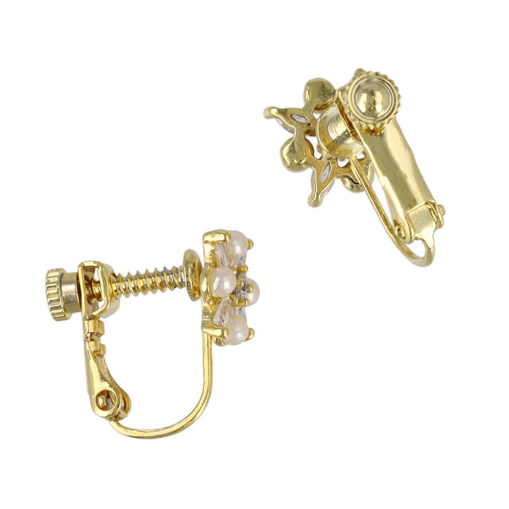 Embellished Flower Clip Ons