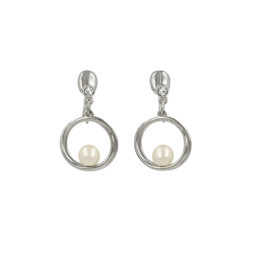 Pearl Ring Drop Clip Ons