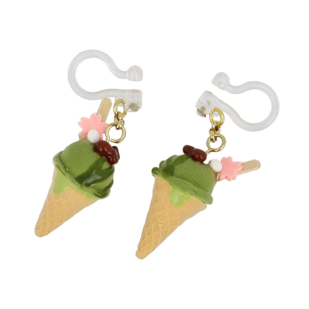 Matcha Ice Cream Invisible Clip Ons - Osewaya