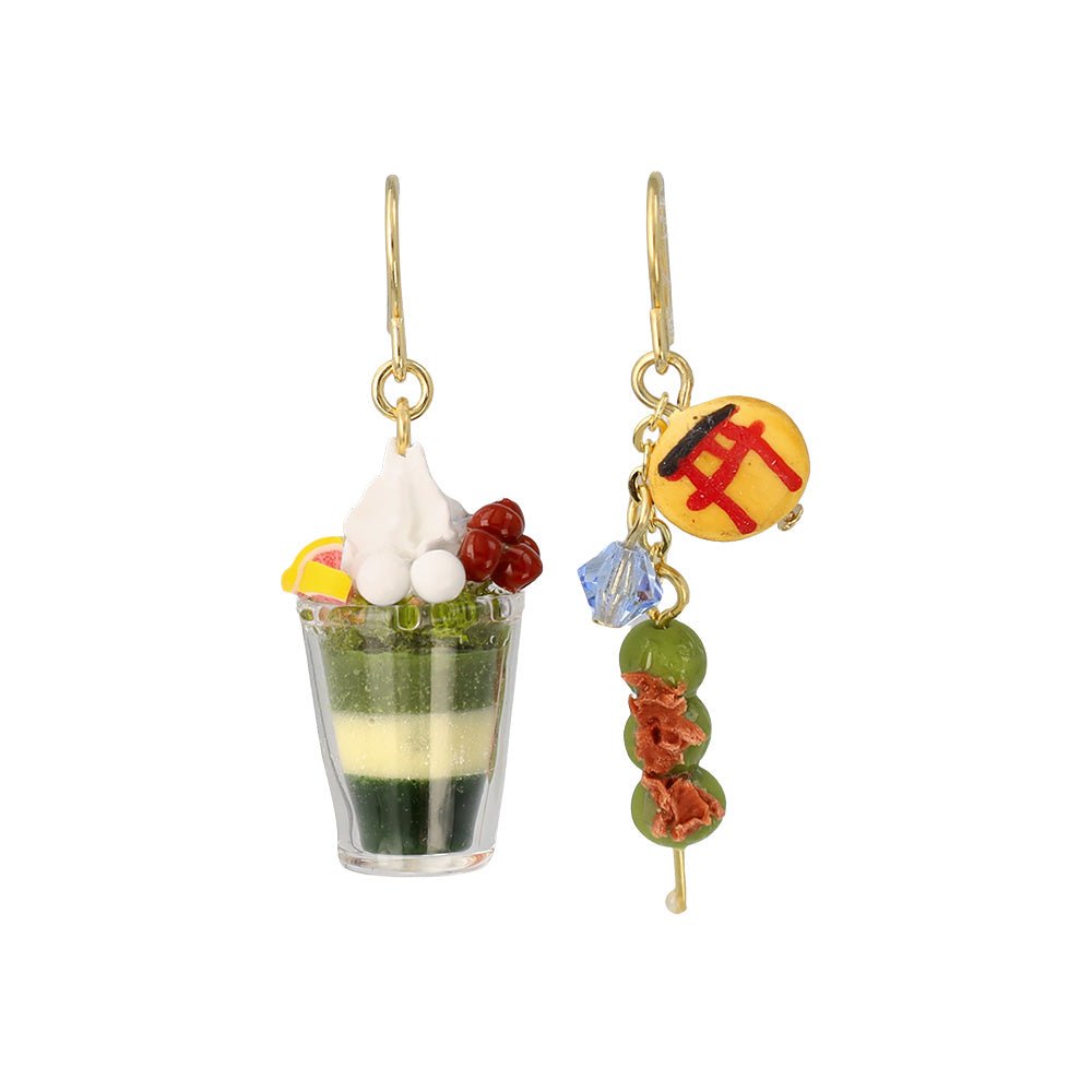 Matcha Parfait and Dango Earrings