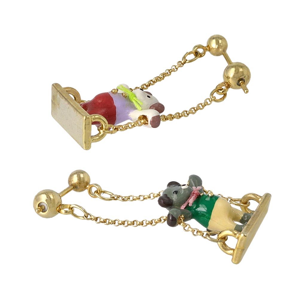 Little Bear Swing Earrings - Osewaya