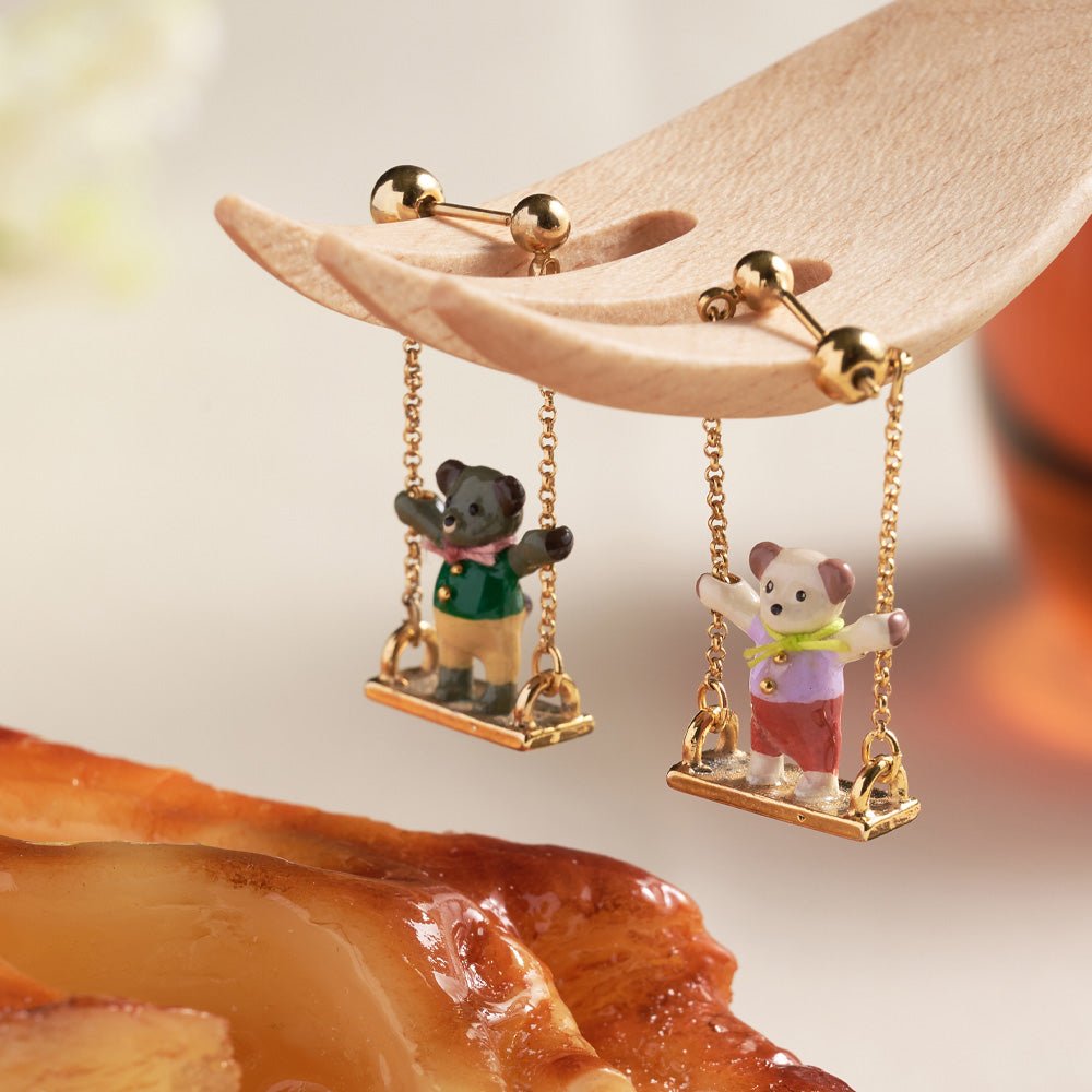 Little Bear Swing Earrings - osewaya