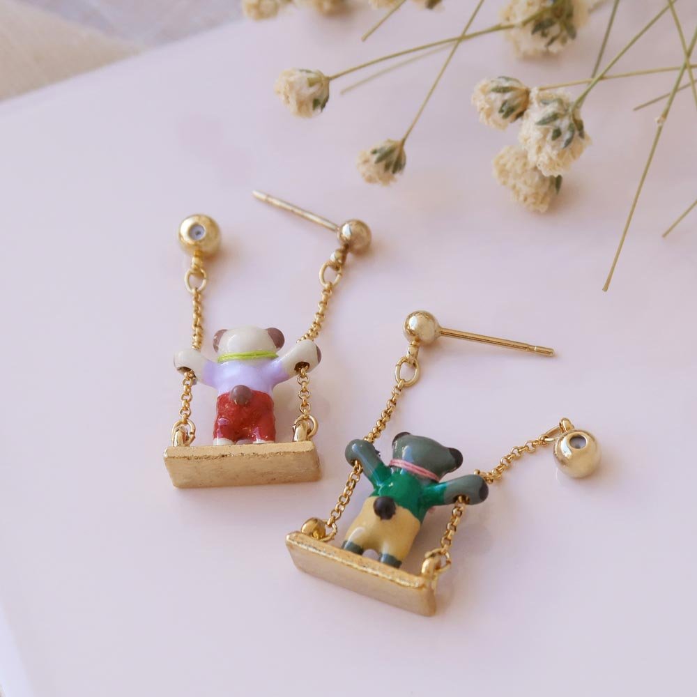 Little Bear Swing Earrings - Osewaya