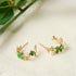 Lucky Clover Hoop Earrings